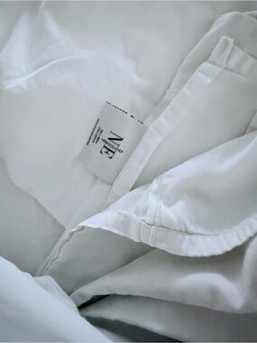 2 Sets White Sheet set 2 fitted and 2 flat sheets no pillow case Queen size